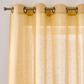 Βουάλ λινή κουρτίνα με καψούλια, Onega