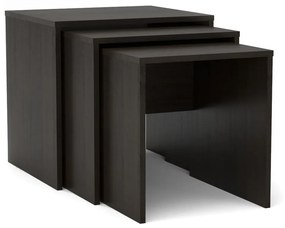 SELENA Ζιγκόν σετ 3 τεμ. τραπεζάκι σαλονιού 52x45x50cm Wenge KO-SELENA3VEGE