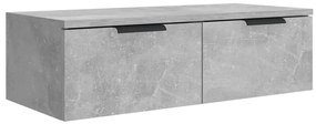 vidaXL Ντουλάπια Τοίχου 2 τεμ. Γκρι Σκυρ. 68x30x20 εκ. Επεξ. Ξύλο