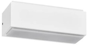 Απλίκα Φωτιστικό Τοίχου LED 10W Λευκό 3000K IP54 Up Down Nikita 18cm 145-82090 Eurolamp-145-82090-Λευκό 145-82090