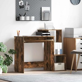 vidaXL Γραφείο Καπνιστό Δρύς 106 x 41 x 88,5 cm Επεξεργασμένο Ξύλο