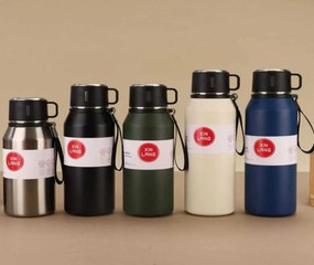 Φορητό παγούρι-θερμός - 1000ml - 413265 - Black