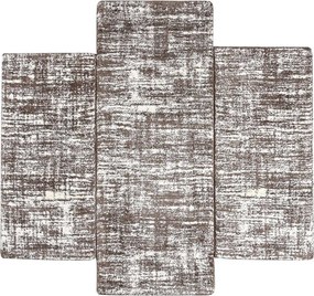 Χαλιά Κρεβατοκάμαρας (Σετ 3τμχ) Polcarpet Veloute Cozy 912874 Brown
