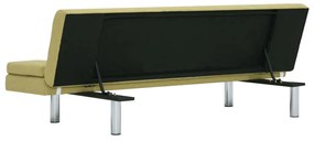 vidaXL Καναπές - Κρεβάτι με Δύο Μαξιλάρια Πράσινος από Πολυεστέρα