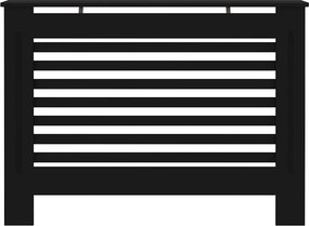 vidaXL Κάλυμμα Καλοριφέρ Μαύρο 112 x 19 x 81,5 εκ. από MDF