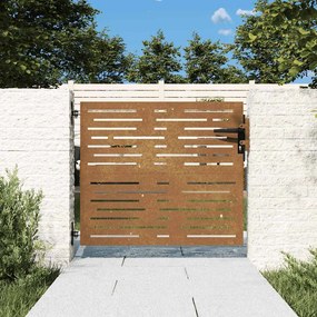 vidaXL Πύλη Κήπου 85 x 100 cm Ατσάλι με Επικάλυψη Πούδρας Κλειδώσιμο