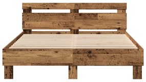 vidaXL Ξύλινο Κρεβάτι Ανακυκλωμένο Ξύλο 150 x 200 εκ. Ανθεκτικό