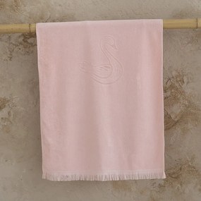 Πετσέτα Θαλάσσης Παιδική Swan Jacquard Pink Nima Θαλάσσης 70x140cm 100% Βαμβάκι