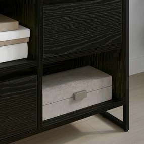 vidaXL Ντουλάπι TV Μαύρη Οξυά 100 x 36 x 49,5 εκ Επεξεργασμένο ξύλο