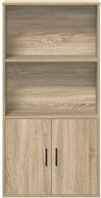 vidaXL Βιβλιοθήκη Sonoma Δρυς 60x24x120 εκ. από Επεξεργασμένο Ξύλο