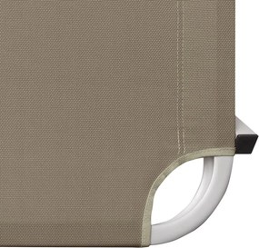 vidaXL Ξαπλώστρα Taupe από Αλουμίνιο και Textilene
