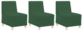 vidaXL Καθίσμα Σαλονιού 3 pcs Πράσινο της Ζούγκλας 55 x 74 x 82 εκ.
