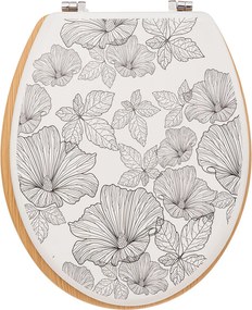 Καπάκι Λεκάνης (42.5x36) F-V Black Flora 174693A