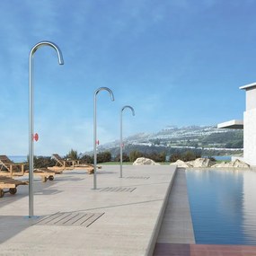 Karag Pylon Inox Satinato - Στήλη Ντους Εξωτερικου Χωρου