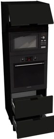 Επιδαπέδιο ντουλάπι ψηλό φούρνου Italia SPM6/2/2137-Μαύρο