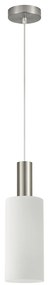 SE21-NM-4-GL3 ADEPT TUBE Nickel Matt Pendant White Glass+