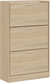 vidaXL Παπουτσοθήκη Sonoma Δρυς 63x24x103 εκ. από Επεξεργασμένο Ξύλο