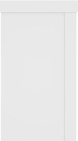 vidaXL Βάσεις Φυτών 2 τεμ. Λευκές 10x10x18 εκ. από Επεξεργασμένο Ξύλο