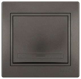 Lezard Διακόπτης Απλός Ανθρακί Mira (Πλήρης) 701.4141100