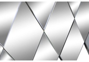 Τοίχο καθρέφτη DKD Home Decor Μαύρο Σύγχρονη Ρόμπος 120 x 2 x 80 cm