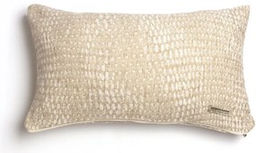 Διακοσμητική μαξιλαροθήκη Aslanis Home Ismaros-Spagki-Ekrou-45 x 45 εκ.