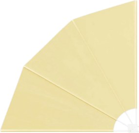 vidaXL Αδιάφανο σκίαστρο μπαλκονιού 140 x 140 cm Πολυεστέρας Άμμος