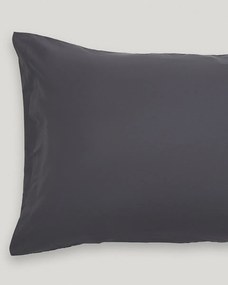 Ζεύγος Μαξιλαροθήκες Βαμβάκι Περκάλι Pallas 52x72cm 52x72cm Ανθρακί