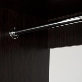 Ντουλάπα Συρόμενη ADLER Δίφυλλη με Καθρέπτη Wenge 160x60x210Υεκ. 160x60x210 εκ.