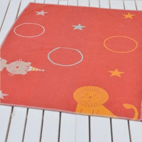 Κουβέρτα Βρεφική DF-LILI 6631-11 Red Vesta Home Κούνιας 100x140cm 100% Cotton