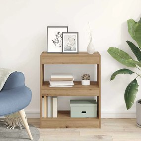 vidaXL Βιβλιοθήκη Artisan Oak 60 x 30 x 72 εκ. Επεξεργασμένο ξύλο