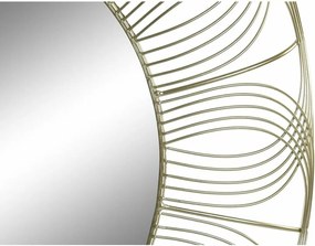 Τοίχο καθρέφτη DKD Home Decor Χρυσό Σύγχρονη 60 x 4 x 60 cm