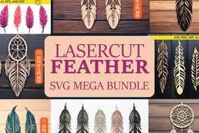 Σετ των 3 Intra απο ξύλο plywood 3mm-4mm πάχος - Πακέτο Διακόσμηση με φτερά Cricut Δίασταση 4x4 cm INTRAFABR-84745172