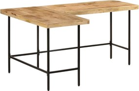 vidaXL Γραφείο 165x110x77 cm Μασίφ Ξύλο Μάνγκο και Σίδερο