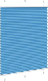 vidaXL Πλισέ περσίδα Μπλε 105x150 cm Πλάτος υφάσματος 104,4 cm