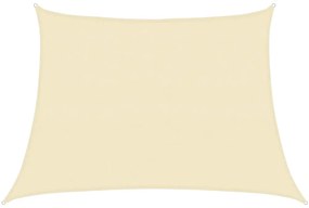 vidaXL Πανί Σκίασης Κρεμ 4/5 x 3 μ. από HDPE 160 γρ./μ²