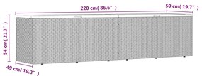 ΚΟΥΤΙ ΑΠΟΘ. ΚΗΠΟΥ ΓΚΡΙ 220X50X54 ΕΚ. ΣΥΝΘ. ΡΑΤΑΝ/ΜΑΣΙΦ ΑΚΑΚΙΑ 365959