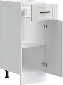 vidaXL ντουλάπι βάσης κουζίνας Porto Λευκό Υψηλής στιλπνότητας