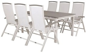 Σετ Τραπέζι και καρέκλες Dallas 2414, Polyξύλο, Μέταλλο, Ύφασμα | Epipla1.gr
