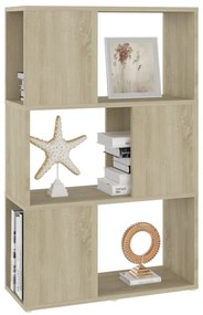 vidaXL Βιβλιοθήκη/Διαχωριστικό Χώρου Sonoma Δρυς 60x24x94 εκ. Μοριοσ.