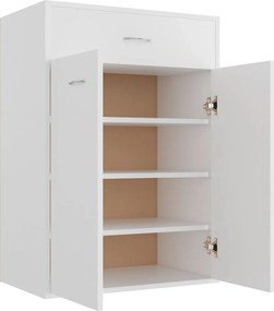 vidaXL Παπουτσοθήκη Λευκή 60 x 35 x 84 εκ. από Επεξ. Ξύλο