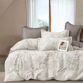 Κουβερλί Υπέρδιπλο (Σετ 220x240) 2 Όψεων Rythmos Spirit Ivory