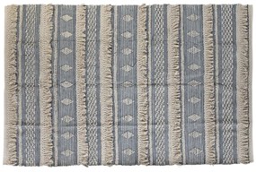 Χαλί DKD Home Decor 230 x 160 x 2 cm Μπλε βαμβάκι Λευκό Boho