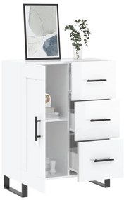 vidaXL Ντουλάπι Γυαλιστερό Λευκό 69,5x34x90 εκ. Επεξεργασμένο Ξύλο