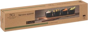 ΕΤΑΖΈΡΕΣ &amp; ΟΡΝΤΕΒΙΈΡΕΣ APPETIZER SET BAMBOO BLACK L41 SECRET DE GOURMET 1