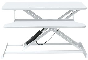 vidaXL Σταθμός Εργασίας Ρυθμιζόμενος 90x40x(13-50) εκ. Ατσάλι&Επ. Ξύλο