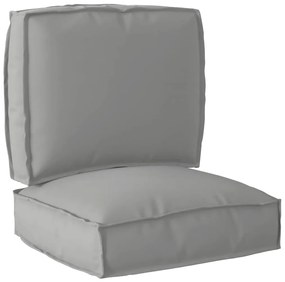 vidaXL Σετ Μαξιλαριών Πάγου 2 pcs Γκρι Ύφασμα Όξφορντ