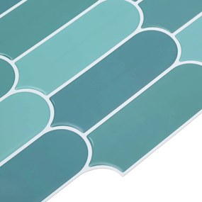 vidaXL Πλακάκι Φτερού 10 τεμ. Μπλε 30 x 30 cm Πολυουρεθάνη και PET