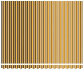 vidaXL Χειροκίνητη Ανασυρόμενη Τέντα Ριγέ 400x300 cm