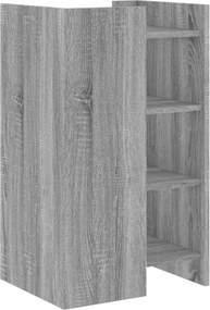vidaXL Ραφιέρα Γκρι Sonoma 45x35x75 εκ. από Επεξεργασμένο Ξύλο