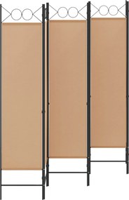 vidaXL Διαχωριστικό Δωματίου 6-Πάνελ Μπεζ 240 x 180 cm Ύφασμα